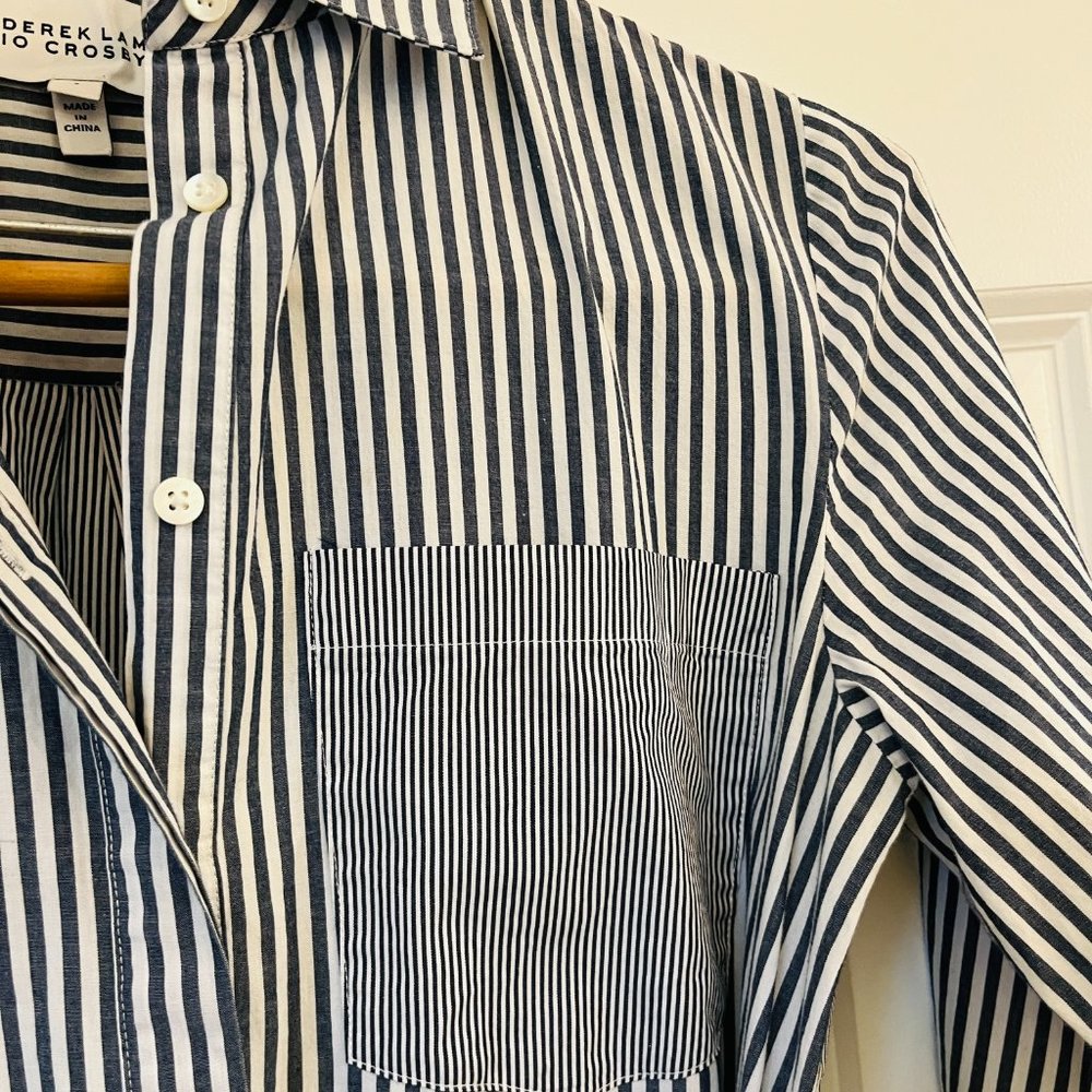 DEREK LAM 10 CROSBY Striped Shirt Dress - Picture 4 of 10